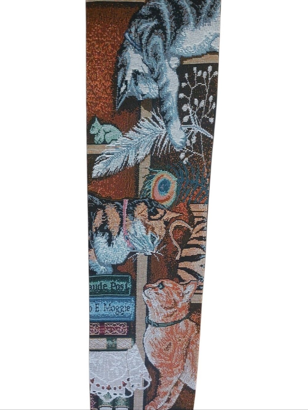 ⚕️THURSDAY SALE⚕️Vintage Tapestry  "Curious Kitties" Style Bell Pull - Picture 3 of 6